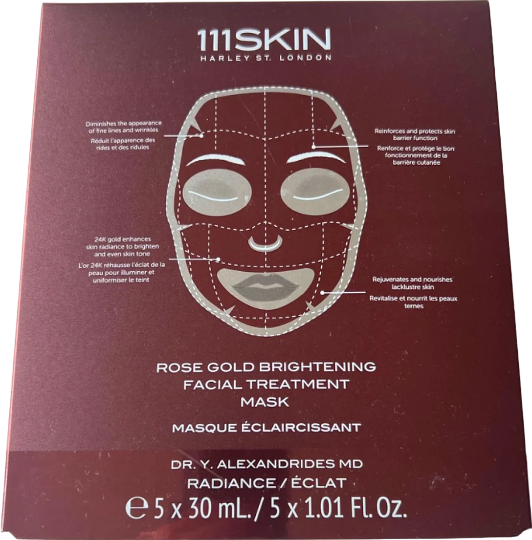 111SKIN Rose Gold Brightening Facial Treatment Mask 5 x 30 ml