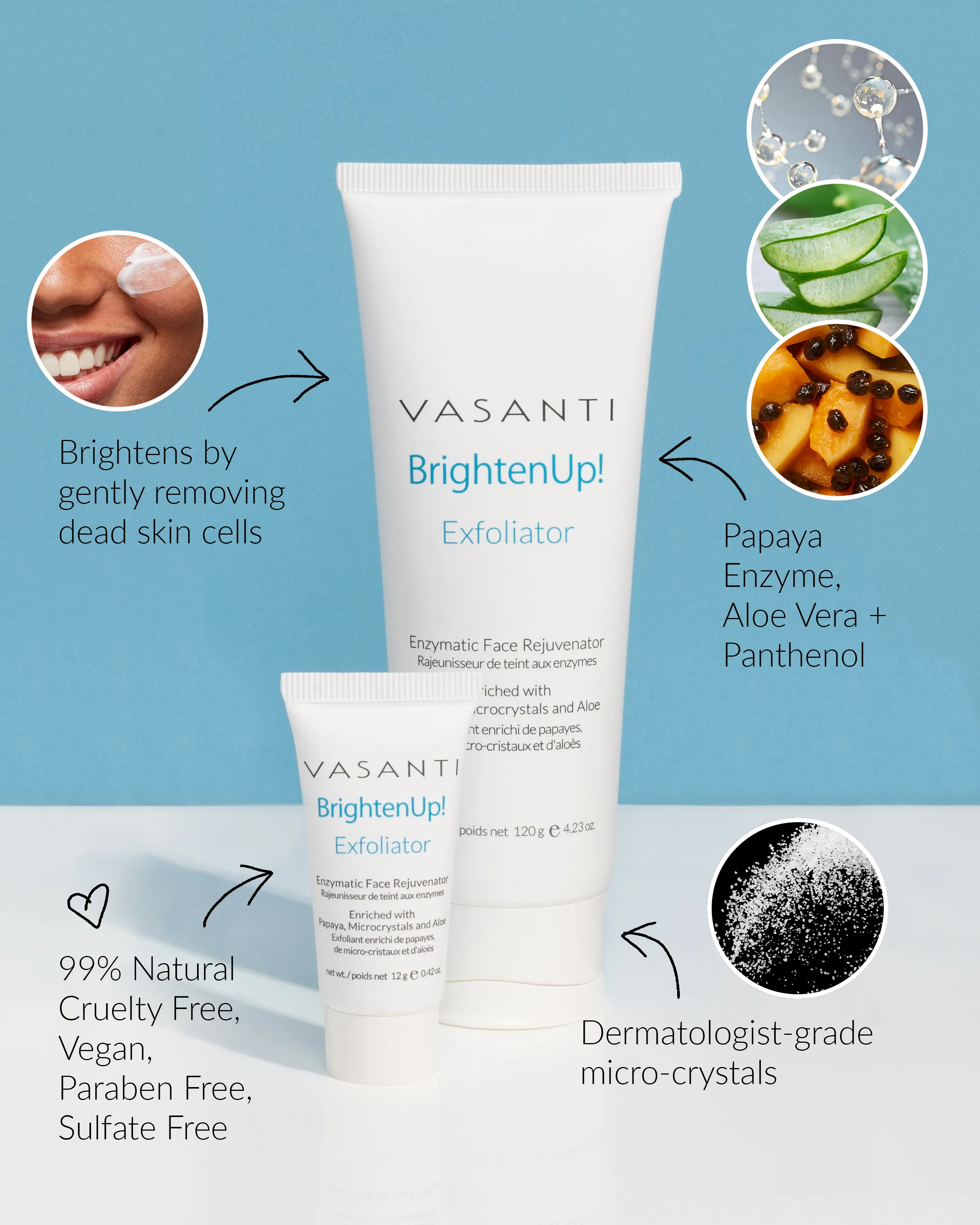 BrightenUp! Exfoliator   Glow Boosting Serum Kit