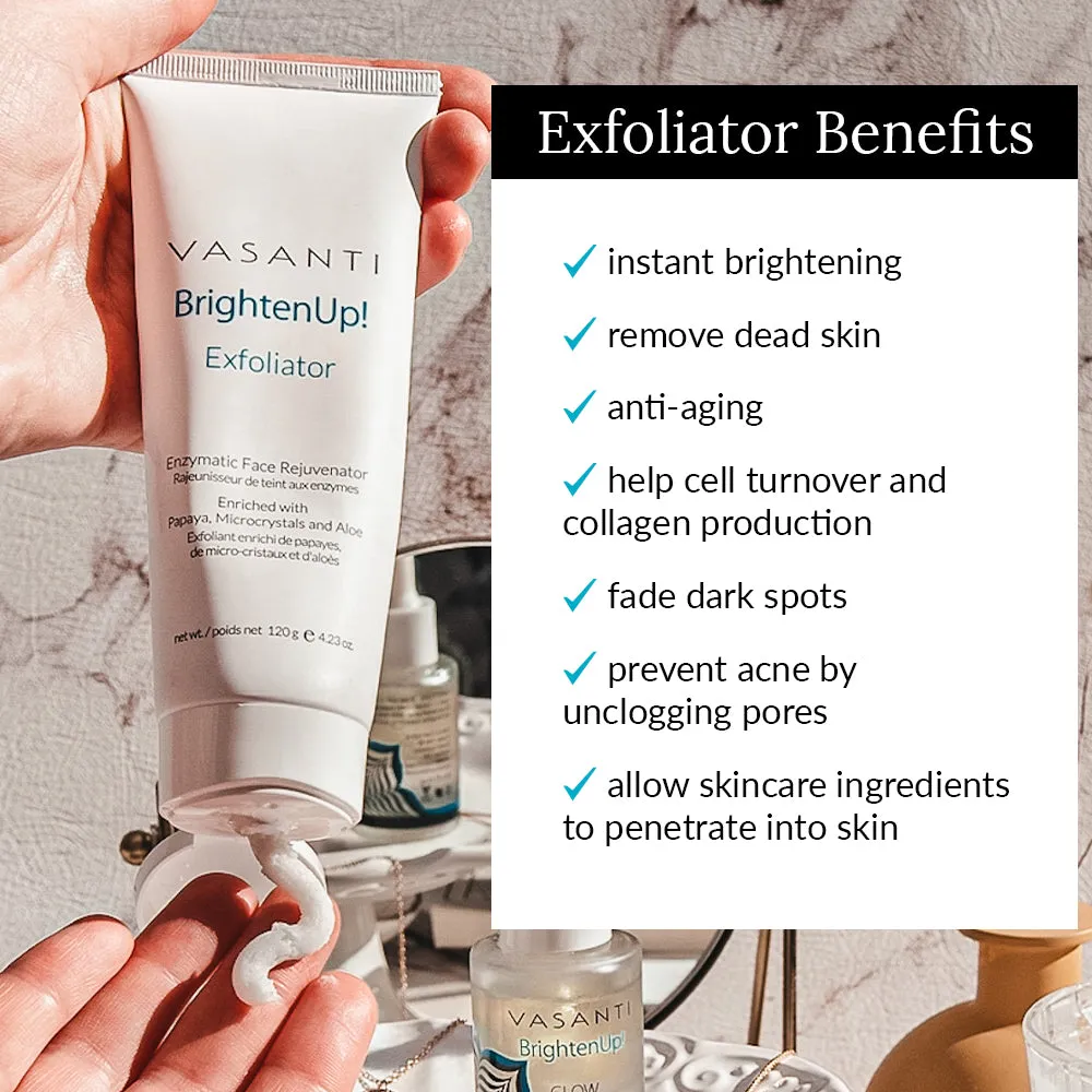 BrightenUp! Exfoliator   Glow Boosting Serum Kit