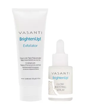 BrightenUp! Exfoliator   Glow Boosting Serum Kit