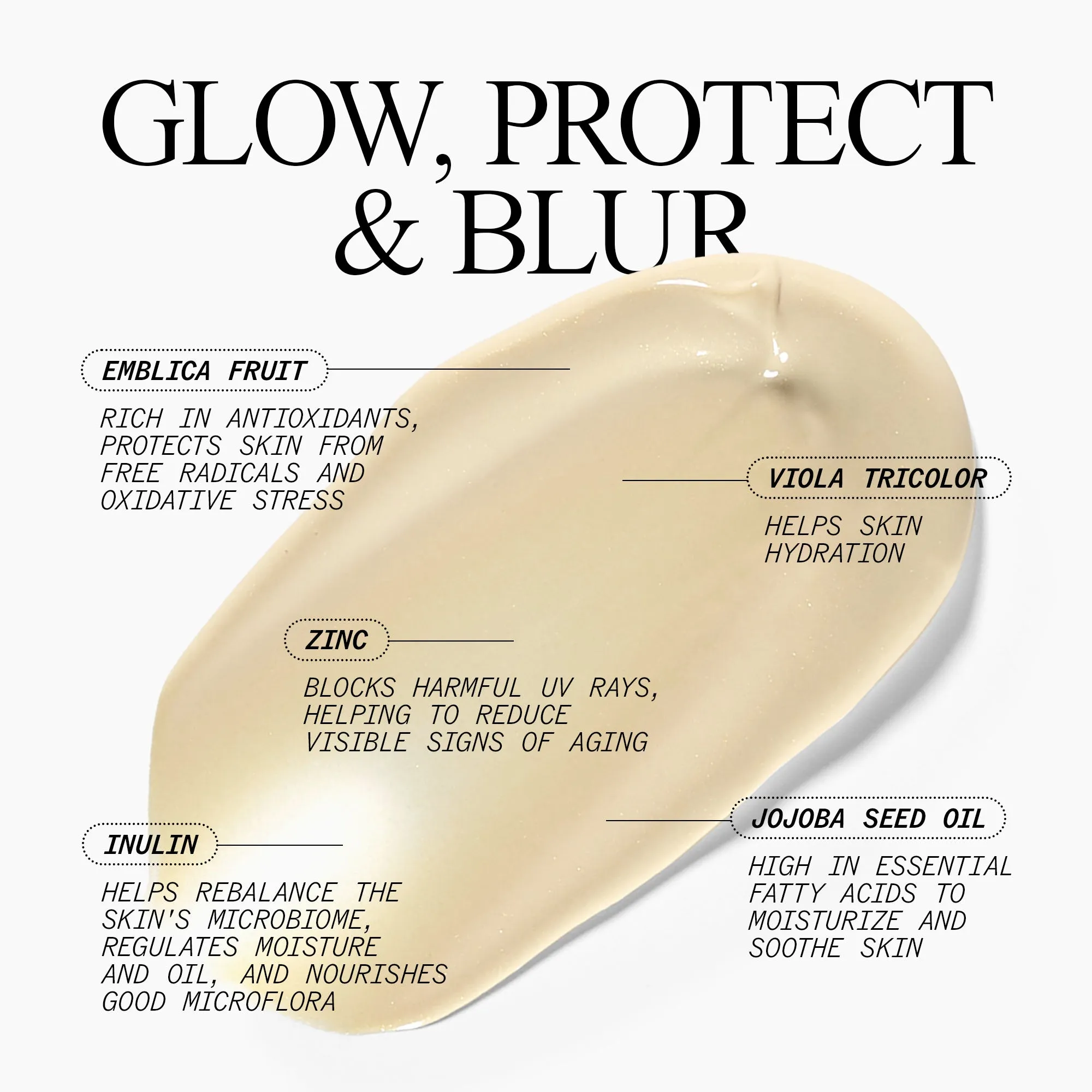 Prebiotix SPF 45 Glow, Daily Multi-Tasking Moisturizer