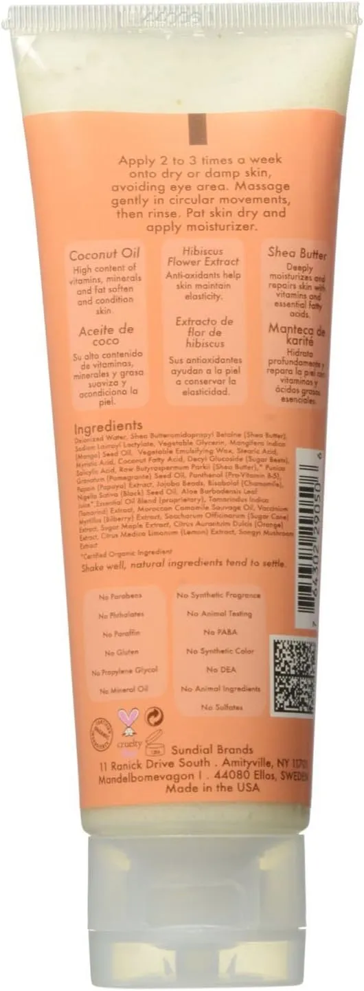 Shea Moisture Coconut And Hibiscus Facial Wash And Scrub 118ml