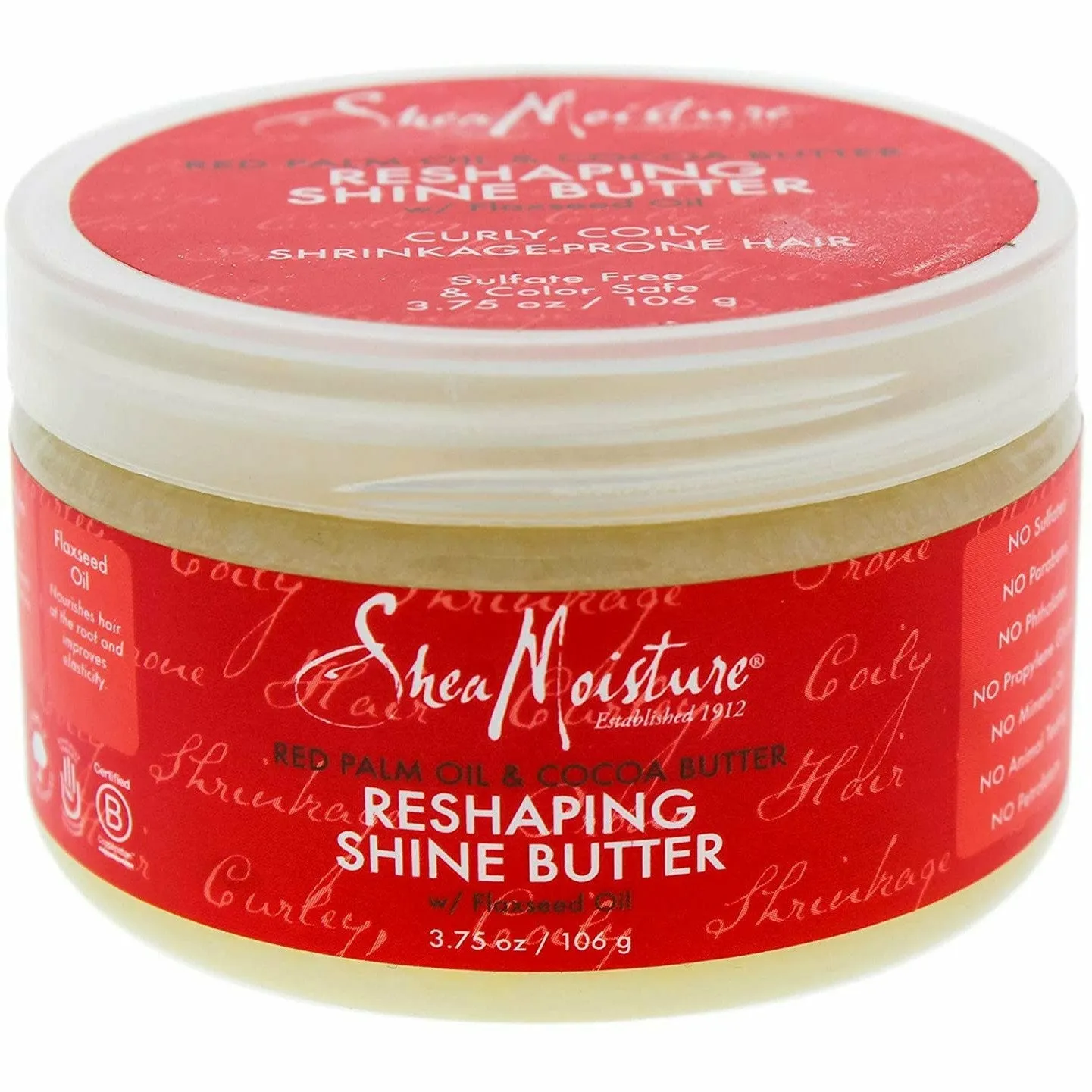 Shea Moisture: Red Palm Oil & Cocoa Butter Replenishing Shine Butter 3.75oz