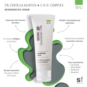 SKIN Functional Regenerative Cream | 5% Centella Asiatica   C.H.O Complex